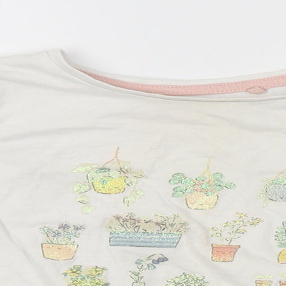TU Girls White   Basic T-Shirt Size 2-3 Years  - gardening