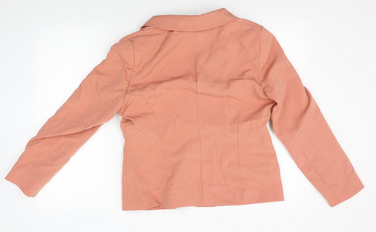 Miss Selfridge Womens Orange   Jacket Blazer Size 14
