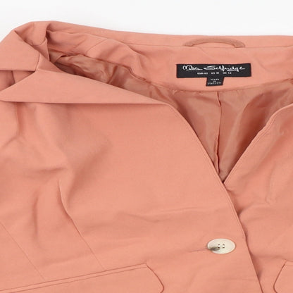 Miss Selfridge Womens Orange   Jacket Blazer Size 14