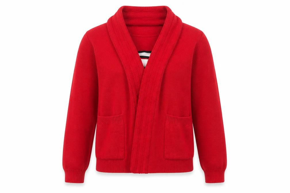 Womens UK Size S Beaumonde Red Cardigan Jumper