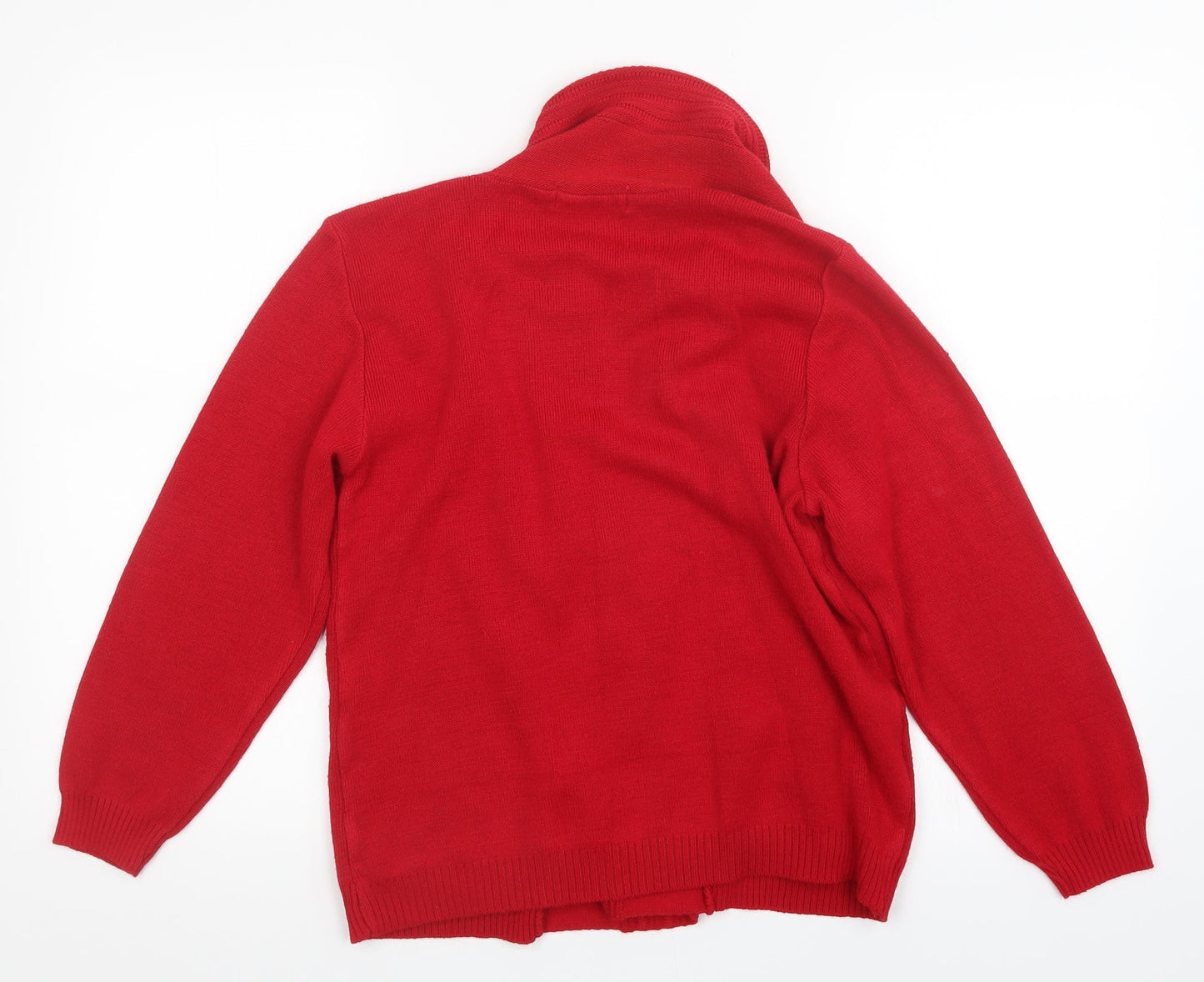 Womens UK Size S Beaumonde Red Cardigan Jumper