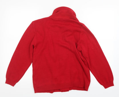 Womens UK Size S Beaumonde Red Cardigan Jumper