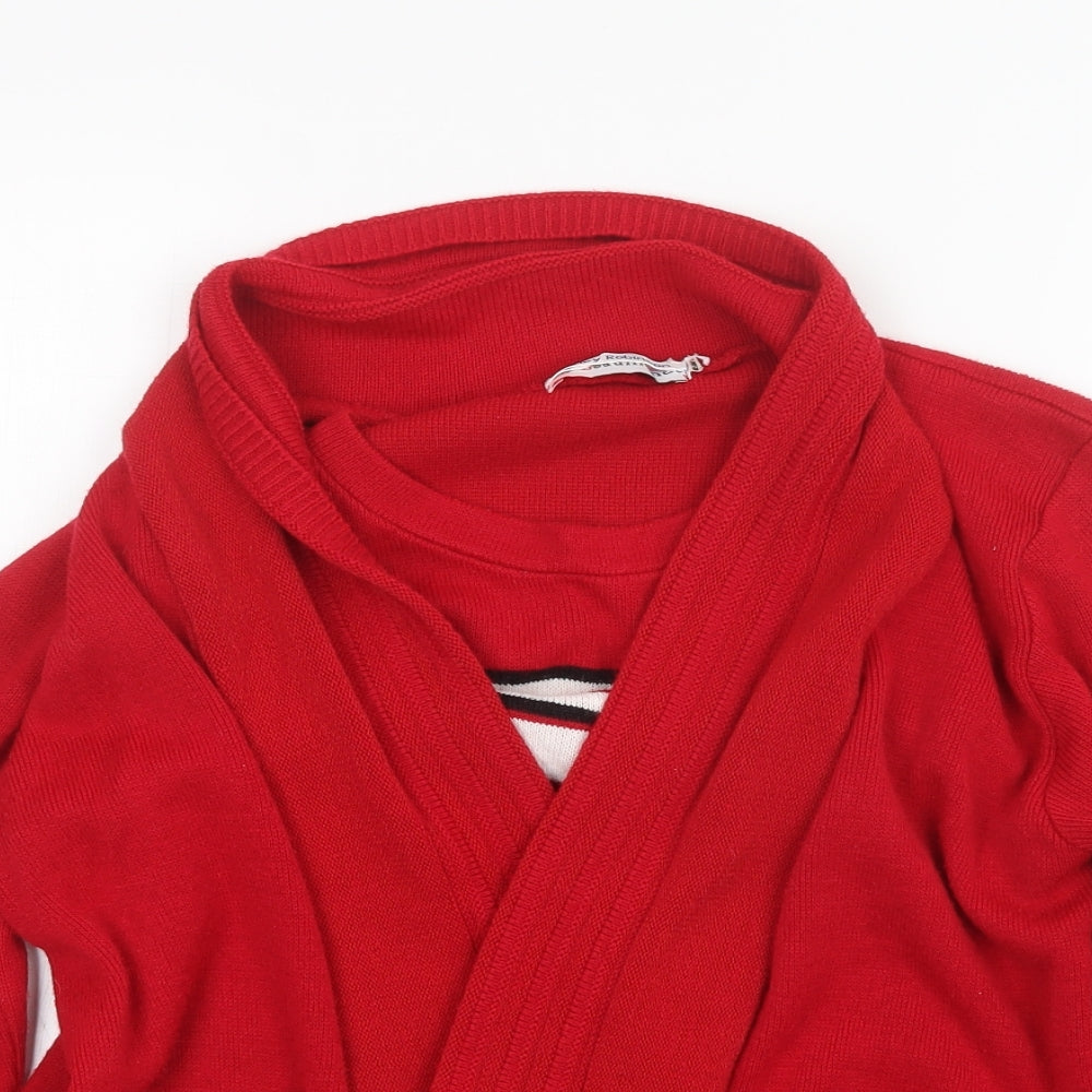 Womens UK Size S Beaumonde Red Cardigan Jumper