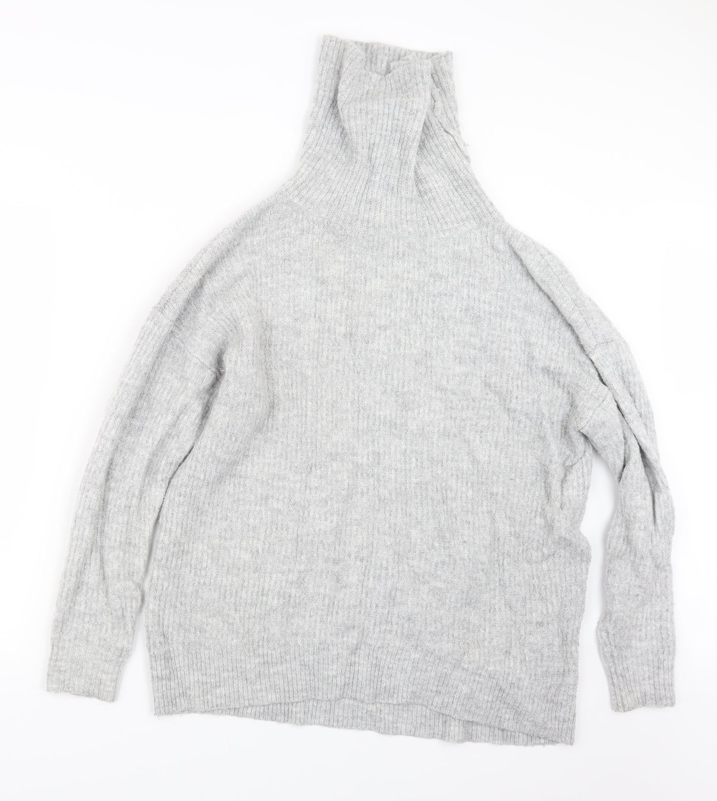 Womens UK Size M New Look Grey Pullover Jumper
