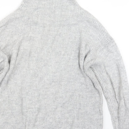 Womens UK Size M New Look Grey Pullover Jumper
