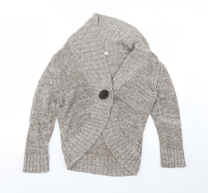 Womens UK Size 12 Marks and Spencer Beige Cardigan Jumper