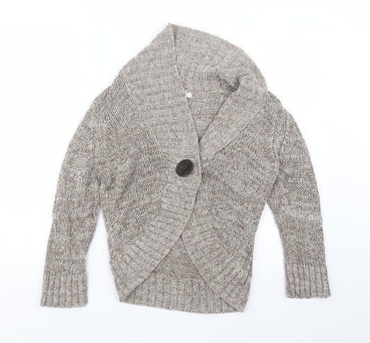 Womens UK Size 12 Marks and Spencer Beige Cardigan Jumper