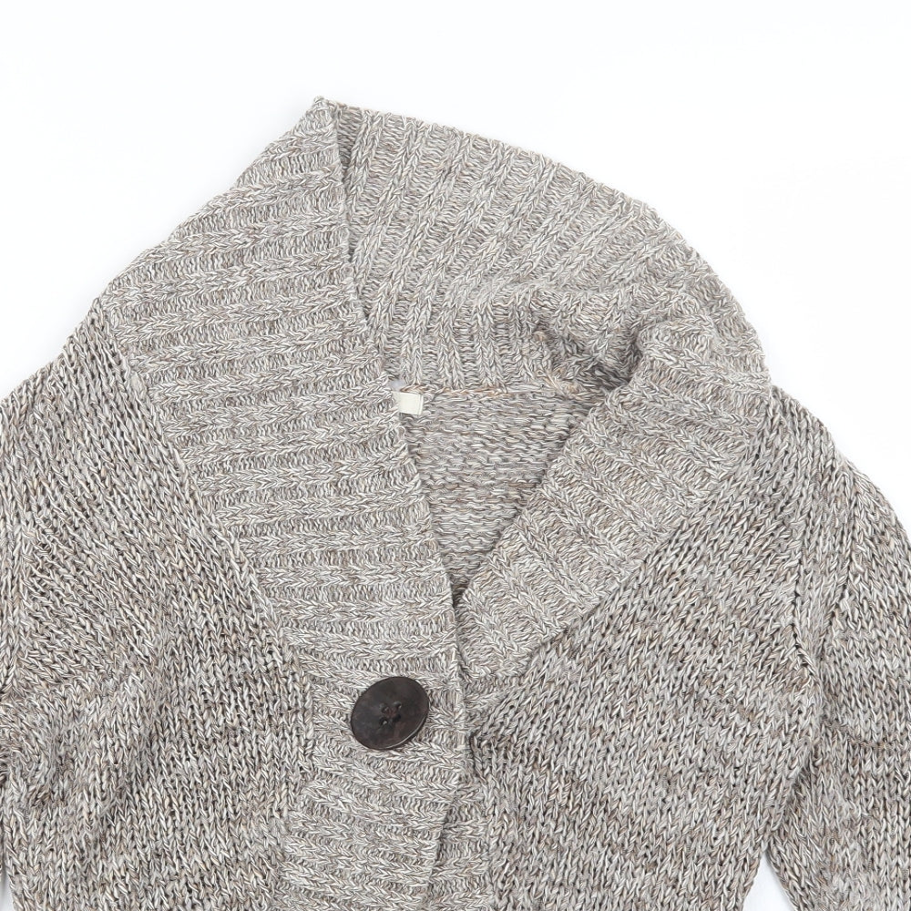 Womens UK Size 12 Marks and Spencer Beige Cardigan Jumper