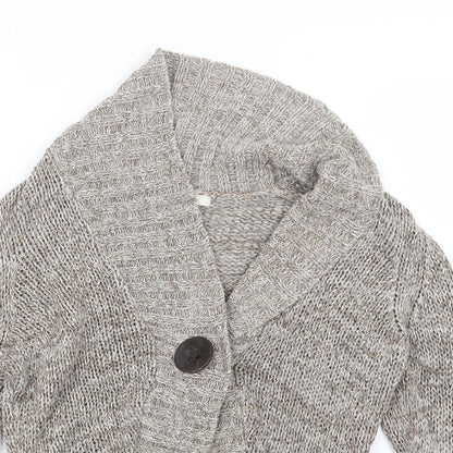 Womens UK Size 12 Marks and Spencer Beige Cardigan Jumper