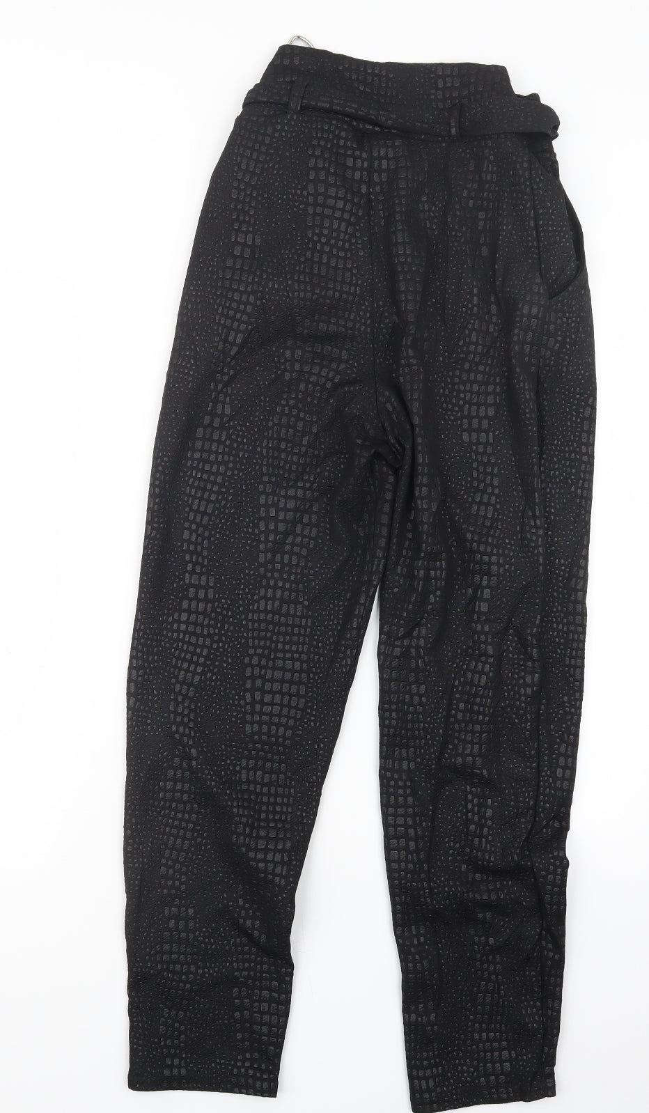 Womens UK Size 8 Stylewise Regular Fit  Black Trousers