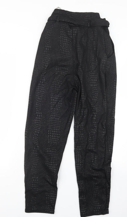 Womens UK Size 8 Stylewise Regular Fit  Black Trousers
