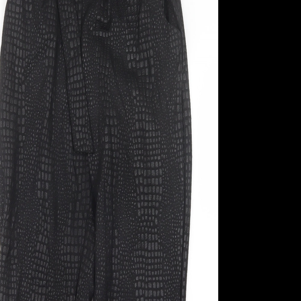Womens UK Size 8 Stylewise Regular Fit  Black Trousers