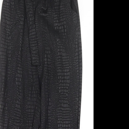 Womens UK Size 8 Stylewise Regular Fit  Black Trousers