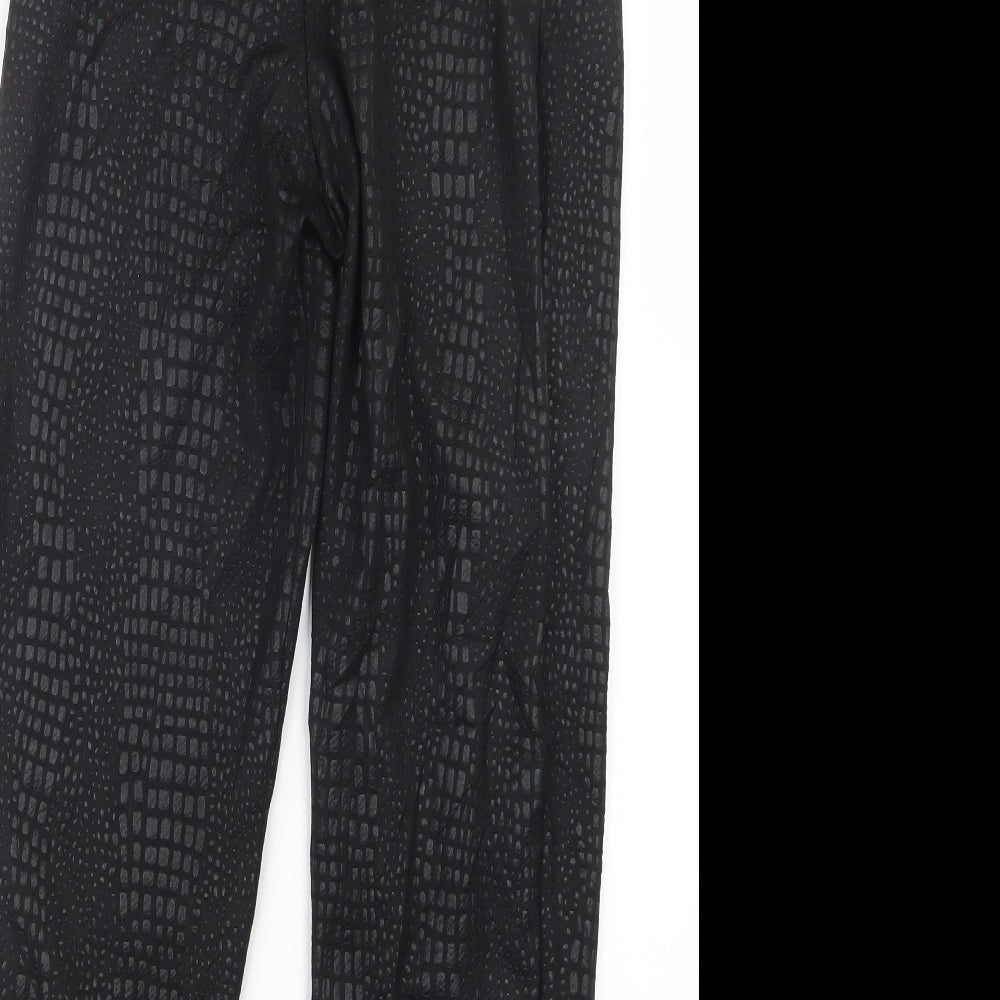 Womens UK Size 8 Stylewise Regular Fit  Black Trousers