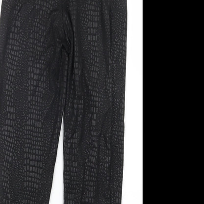 Womens UK Size 8 Stylewise Regular Fit  Black Trousers