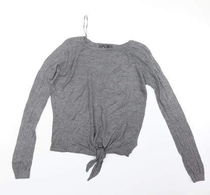 Womens UK Size 10 NEXT Grey Pullover Jumper