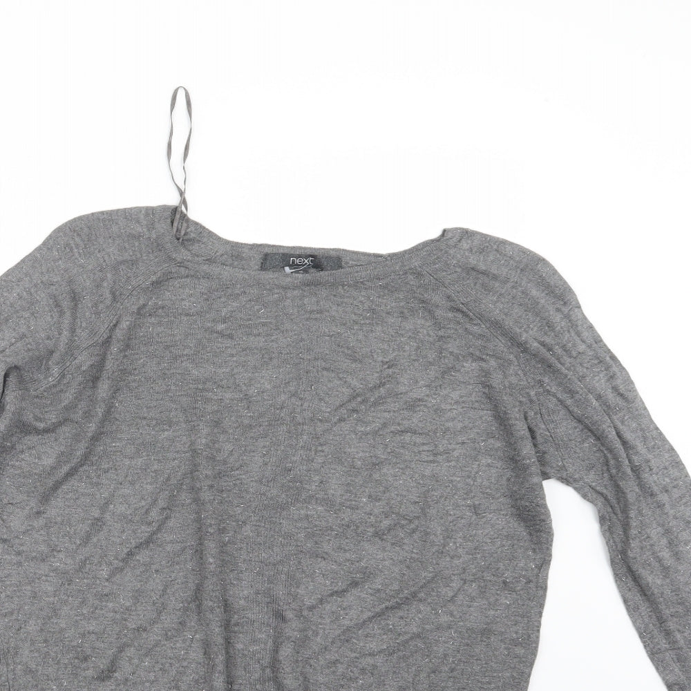 Womens UK Size 10 NEXT Grey Pullover Jumper