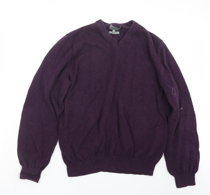 Marks and Spencer Mens Purple  Knit Pullover Jumper Size L
