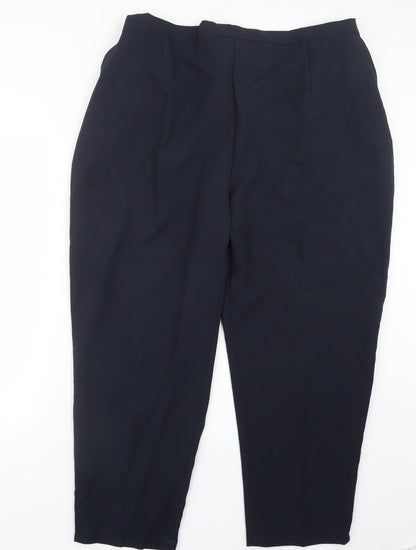 Womens UK Size 28 Preworn Regular Fit  Blue Trousers