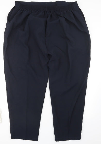 Womens UK Size 28 Preworn Regular Fit  Blue Trousers