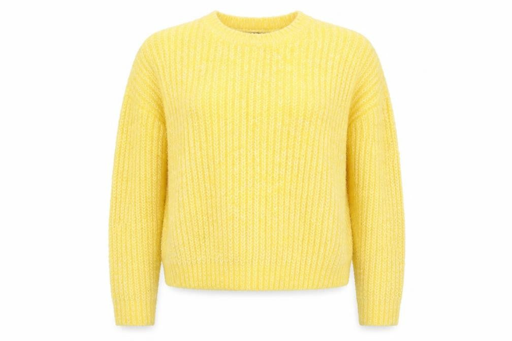 Womens UK Size M New Look Yellow Pullover Jumper