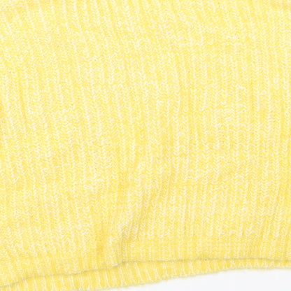 Womens UK Size M New Look Yellow Pullover Jumper