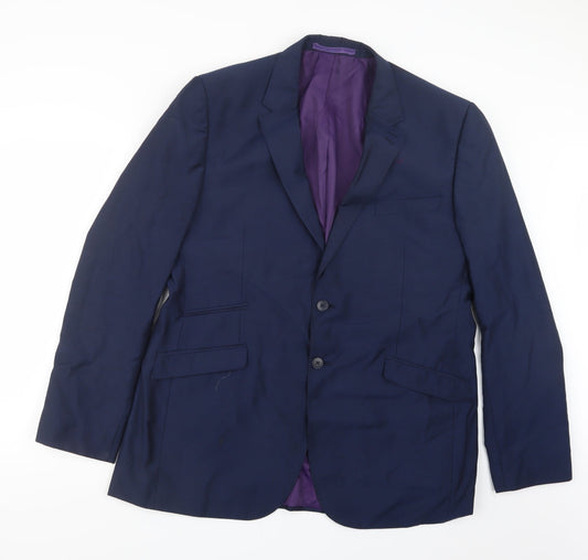 Mens UK Size 42 Marks and Spencer Regular Blue Suit Jacket