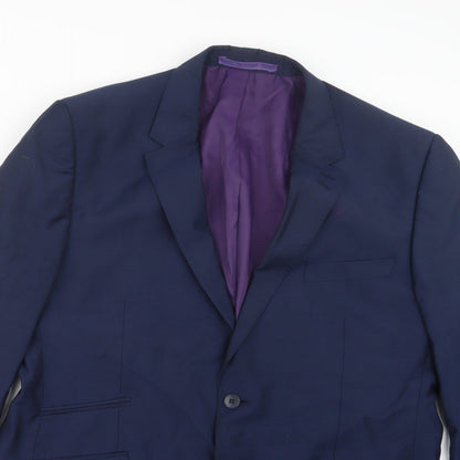 Mens UK Size 42 Marks and Spencer Regular Blue Suit Jacket