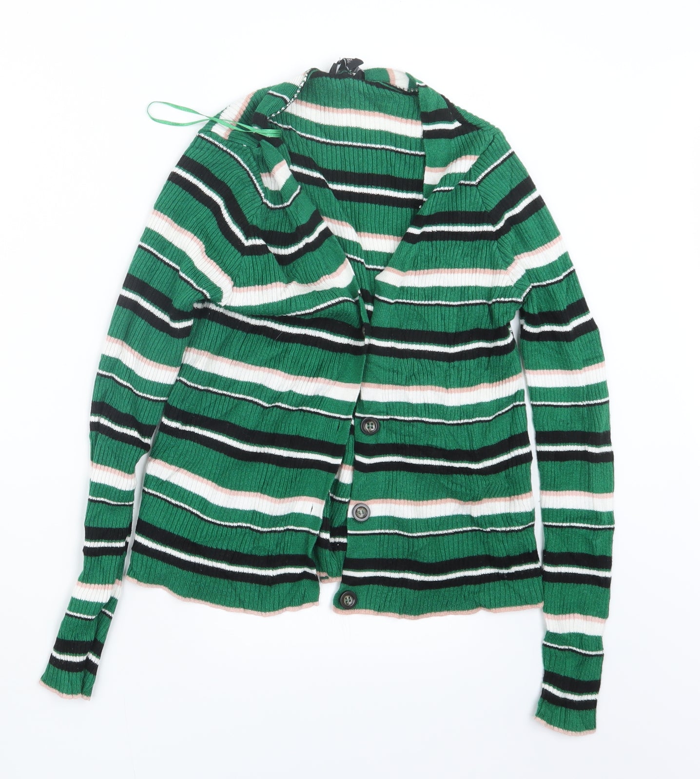 Womens UK Size 8 New Look Green Cape Jumper