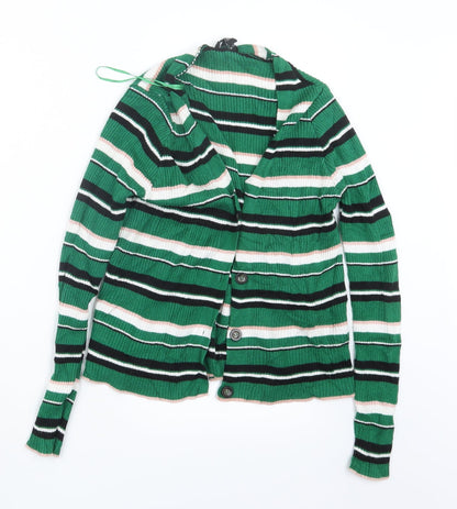 Womens UK Size 8 New Look Green Cape Jumper