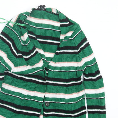 Womens UK Size 8 New Look Green Cape Jumper