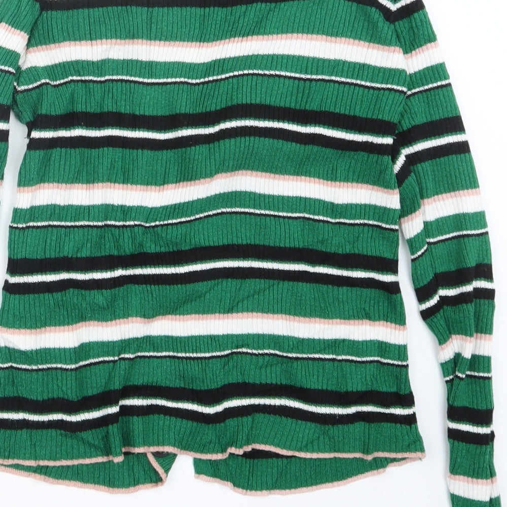 Womens UK Size 8 New Look Green Cape Jumper
