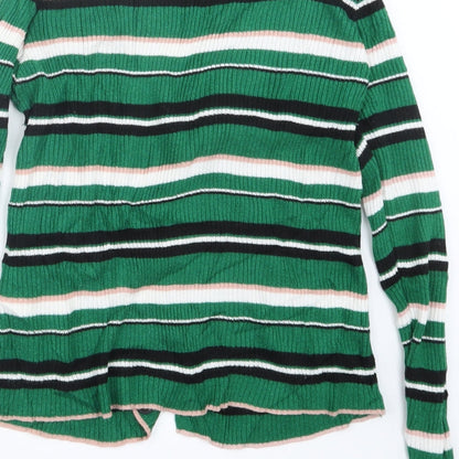 Womens UK Size 8 New Look Green Cape Jumper