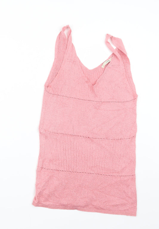 George Womens Pink  Knit Pullover Jumper Size 14
