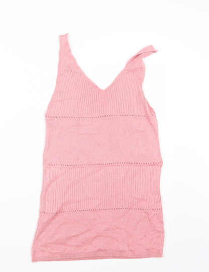 George Womens Pink  Knit Pullover Jumper Size 14