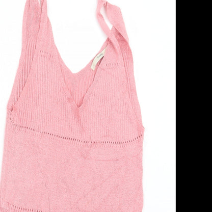 George Womens Pink  Knit Pullover Jumper Size 14