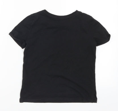 Matalan Girls Black   Basic T-Shirt Size 8 Years  - Best Granddaughter ever