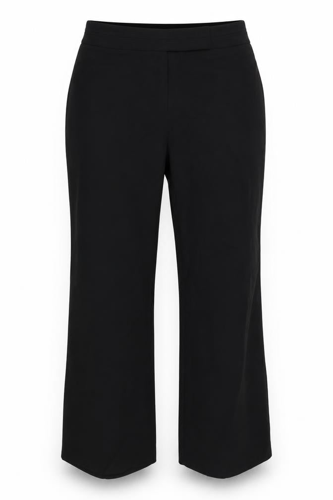 Womens UK Size 14 Preworn Regular Fit  Black Trousers