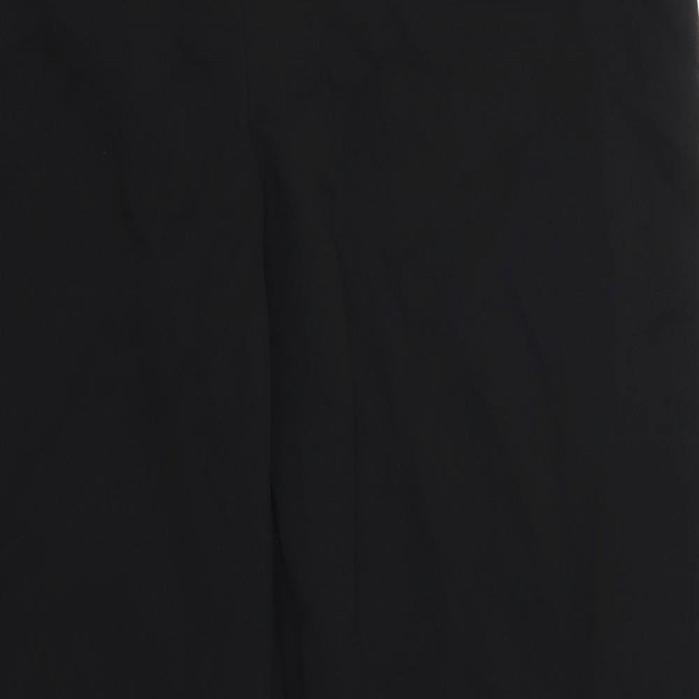 Womens UK Size 14 Preworn Regular Fit  Black Trousers