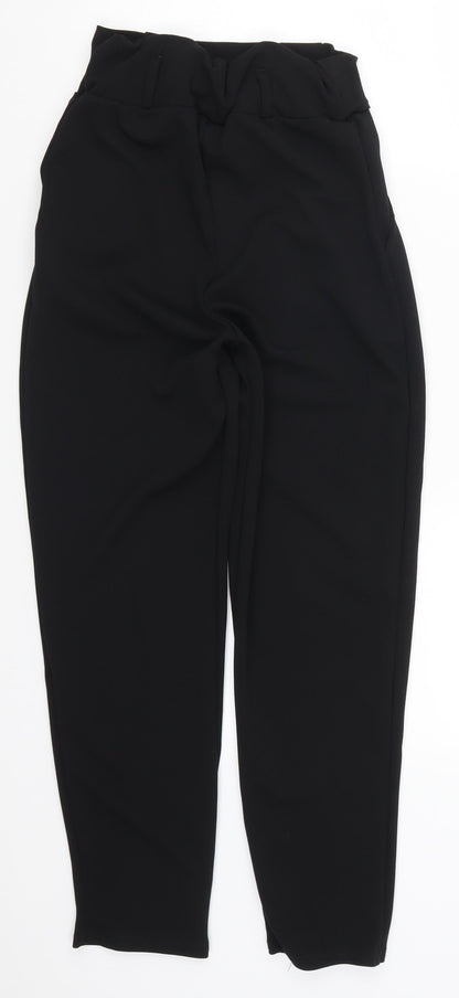 Womens UK Size 6 Rebellious Regular Fit  Black Trousers