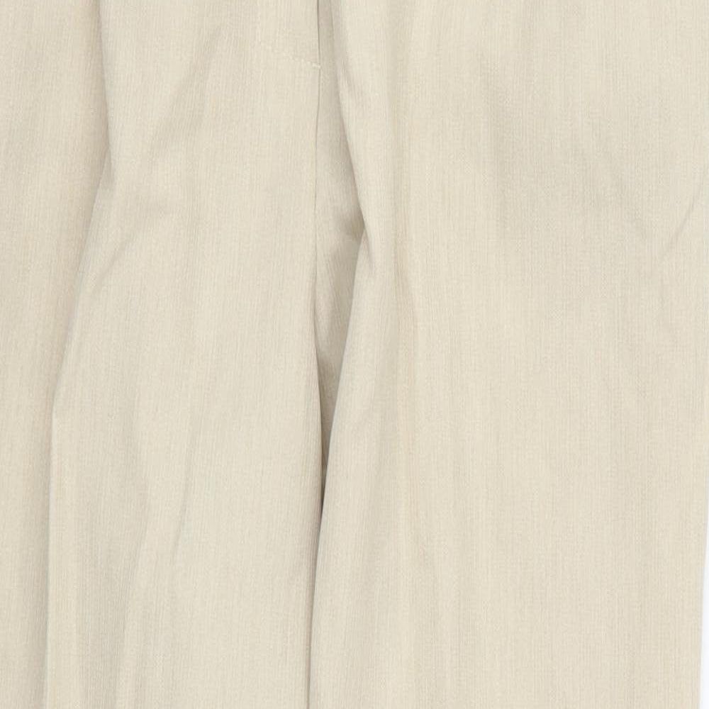 Womens UK Size 14 Marks and Spencer Regular Fit  Beige Trousers