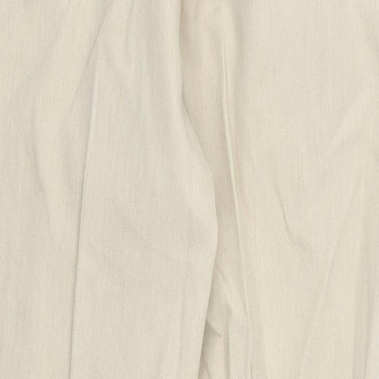 Womens UK Size 14 Marks and Spencer Regular Fit  Beige Trousers