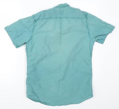 Topman Mens Blue    Button-Up Size S