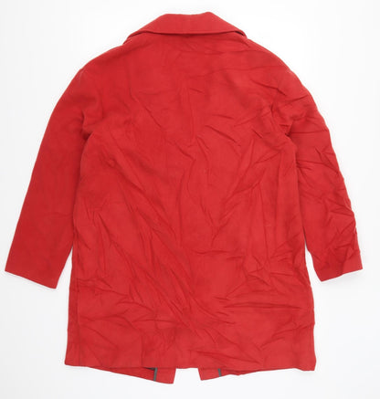 F&F Womens Red   Pea Coat Coat Size 14