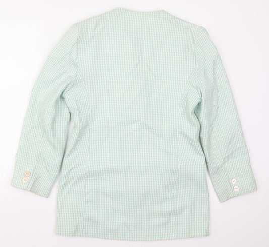 Klass Womens Green Geometric  Jacket  Size 10