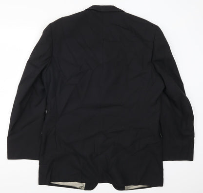 Mens UK Size 42 Lino Vierra Regular Black Suit Jacket