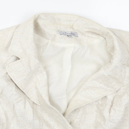 J Taylor Womens Beige   Jacket  Size 16