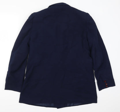 Perrie Womens Blue   Jacket Suit Jacket Size 16