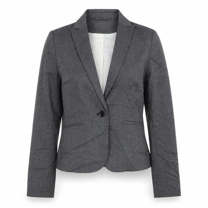 Womens UK Size 8 H&M Regular Grey Suit Jacket