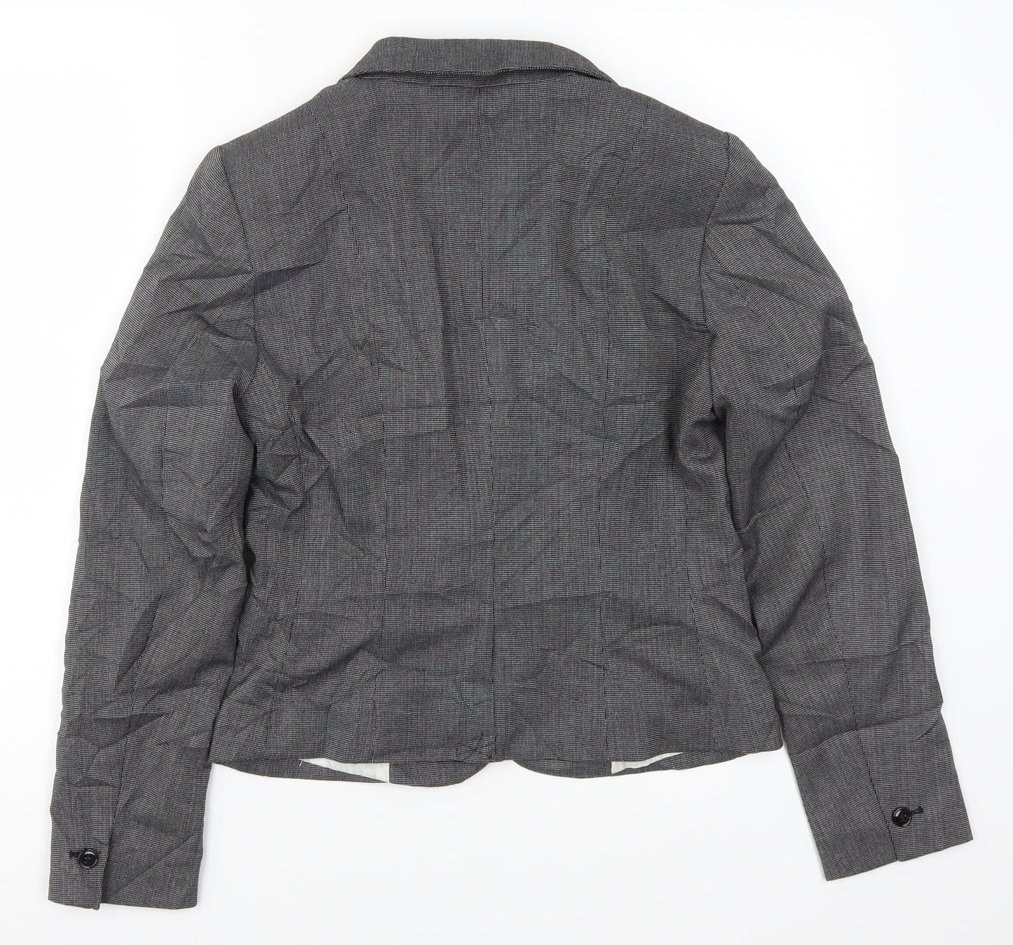 H&M Womens Grey   Jacket Suit Jacket Size 8